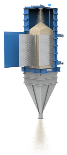Solex moving bed heat exchanger